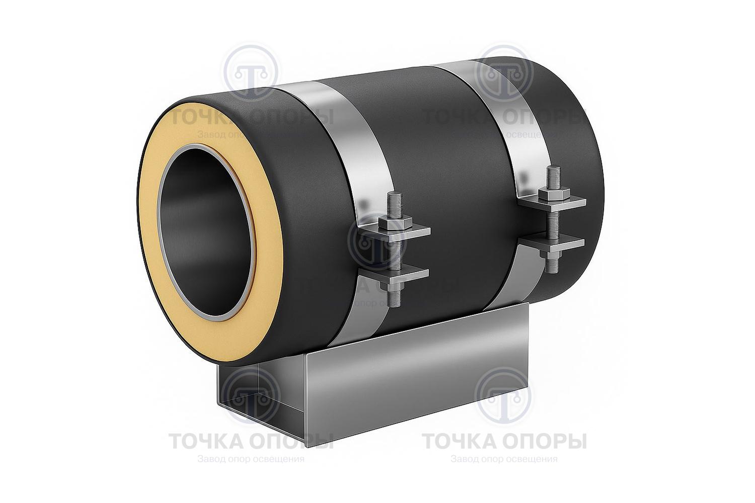 Скользящая опора СПОк 530/710.100 подкладная канальная для труб в ППУ