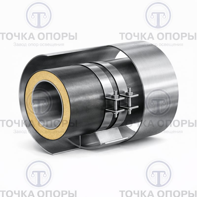 Скользящая опора для прокладки в футляре трубы ППУ Ду219/315/530